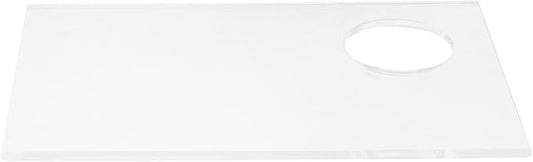 5 PCS Makeup Palette Without Spatula,2.76x4.33 Inch Acrylic Cosmetic Palette Mixing Tray Apply for Eye Shadow Nail Art Pigment Blending (Rectangle