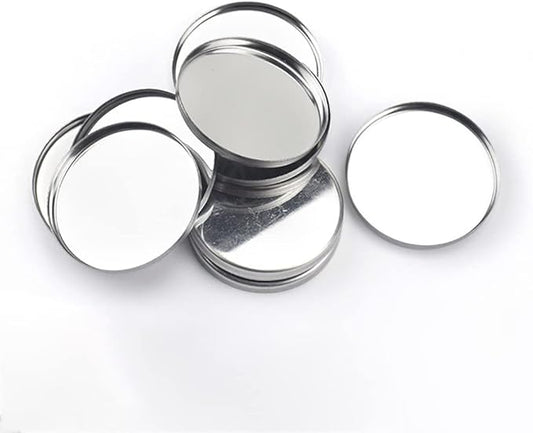 20 Pcs Metal Eyeshadow Pans Round Empty Round Eyeshadow Palette Cosmetic Eyeshadow Tin Reffilable Blush Pans Compact Makeup Tin