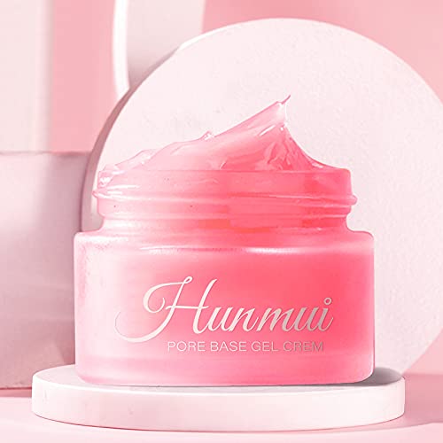 2Pcs Hunmui face primer pore base gel cream,Magical perfecting base face primer under foundation Anti-Aging WrinklesShrink Pore Remove Fine LinesExfoliatingAnti-Oxidation