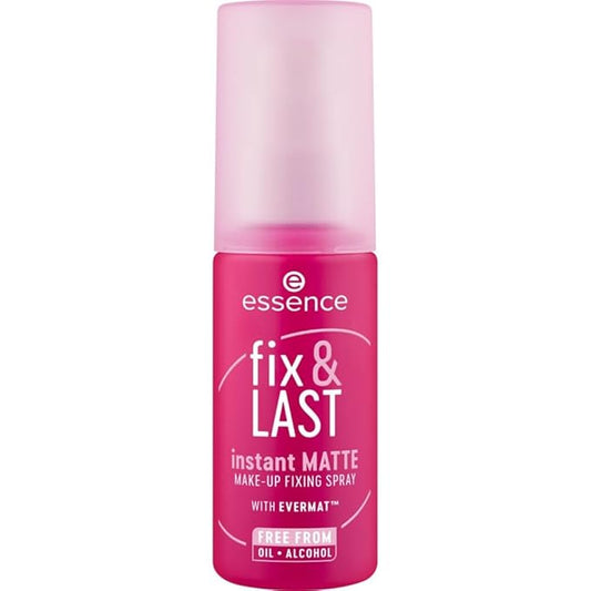 essence | Fix & Last Instant Matte Makeup Fixing Spray | Shine Control & Long-Wearing Formula | Vegan & Cruelty Free