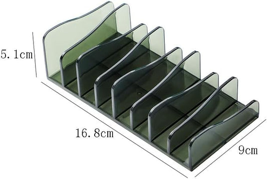 1 Piece Makeup Palette Organizer Acrylic Cosmetic Organizer 8-Section Eyeshadow Organizer Eyeshadow Blush Contour Palette Makeup Palette Cosmetic Organizer Eyeshadow Palette Organizer, Green
