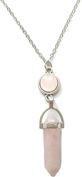 Turquoise Crystal Necklace for Women Hexagonal Healing Gemstone Spiritual Energy Pendant Necklace Jewelry for Women