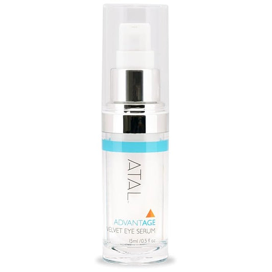 – Advantage Velvet Eye Serum, Reduce Eye Puffiness, Dark Circles, Anti Aging Eye Cream, Firms, Hydrated, Haloxyl, Eyeliss, Matrixyl 3000, Hyaluronic Acid, Non Greasy, Fragrance Free (0.5 oz.)