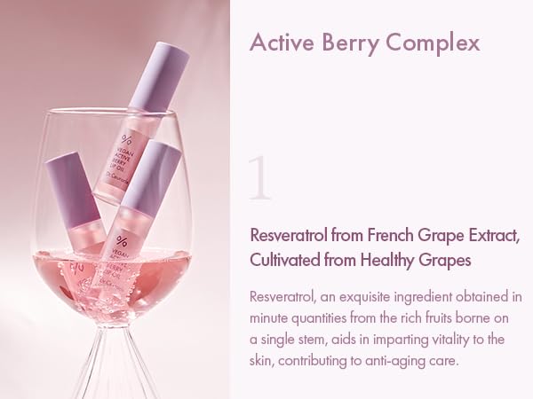 leegeehaam Dr.Ceuracle Vegan Active Berry Lip Oilă…ŁAnti-Aging, Moisturizing, Revitalizing and Glowingă…ŁKorean Tinted Lip Glossă…ŁResveratrol from French Grape for Dry Lips, 0.15 Fl Oz