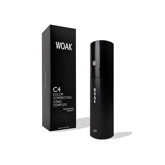 WOAK C4 – Men's Tinted Moisturizer BB CC Cream Foundation – Color Correcting Camo Complex – Hybrid Skin Care (Light)