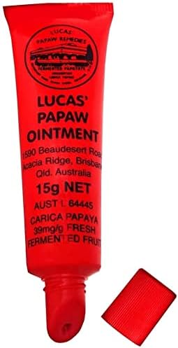 Lucas Papaw Ointment 15g Tube with lip applicator - TWIN Pack for value by Lucas Remedies