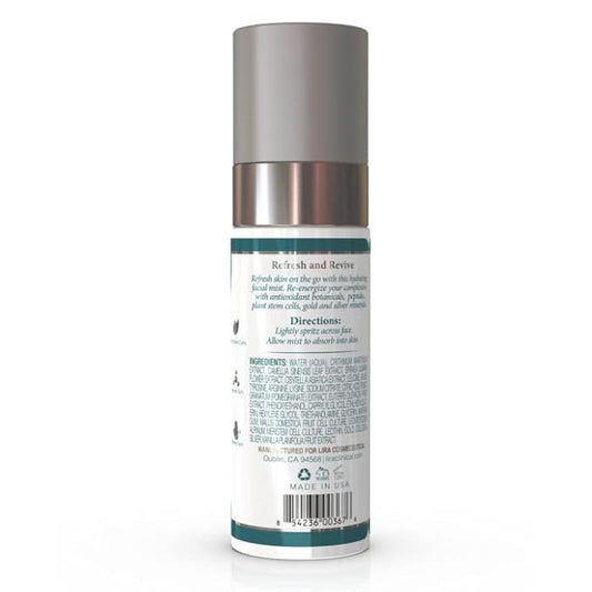 Lira Clinical BIO Hydrating Mineral Mist - Face Mist Hydrating Spray with Plant Stem Cells - Calming & Glowing Facial Mist - 2 Ounce