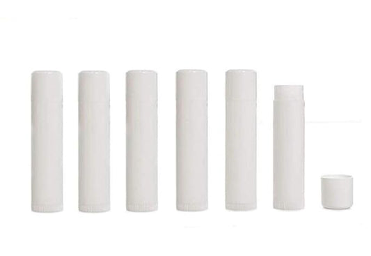 50PCS 5ml Empty Refill White Plastic Lip Gloss Balm LipStick Tubes Sample Packing Vials Holder Bottles DIY Beauty Tool