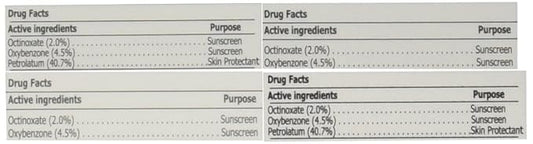 BALMSHOT Lip Balm - Multipack of four (4) BALMSHOT SPF 15 Lip Balms