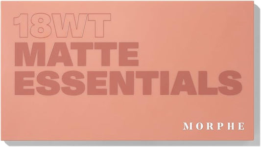 Morphe 18WT Makeup Palette - Matte Essentials Artistry Palette with Warm Toned, All-Matte Shades - Made to Build, Blend & Layer Flawlessly for Everyday, Versatile Makeup Looks (0.68 oz)
