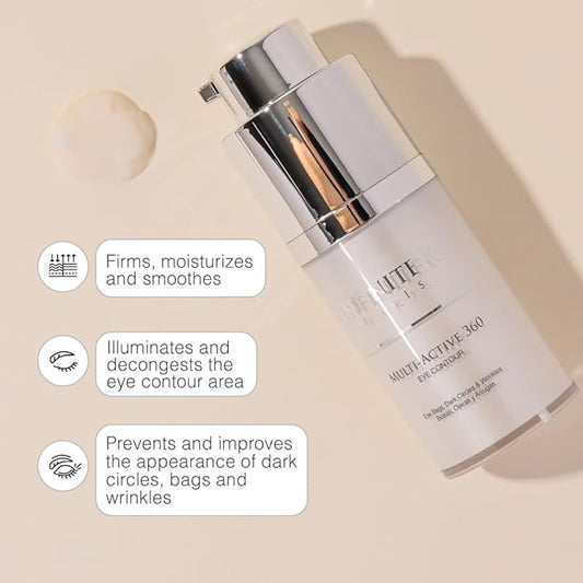 Infinitek Paris Multi-Active Collagen Eye Cream & Retinol Serum Eye Contour - Anti Aging Eye Cream for Wrinkles, Under Eye Treatment for Dark Circles and Under Eye Wrinckle Repair. 0.50 Fl Oz