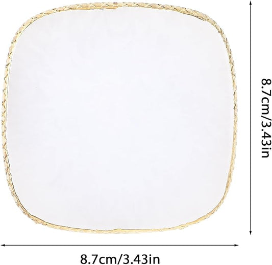 Resin Nail Art Palette Gold Edge Nail Holder Heart Shaped Color Makeup Foundation Mixing Tools Display Board Gel Nail Art Color Mixing Palette Painting Tray Manicure Tool (Milky)