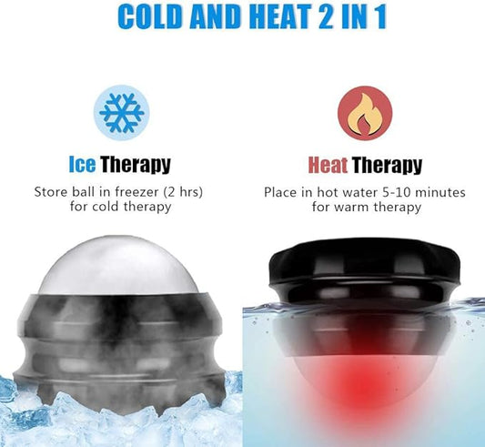 Cryosphere Cold Massage Roller Ball,Manual Massage Ball for Heat and Ice Therapy,Self Massage Tool for Reliefs Muscle Pain,Decrease Inflammation,Reduces Stress¡