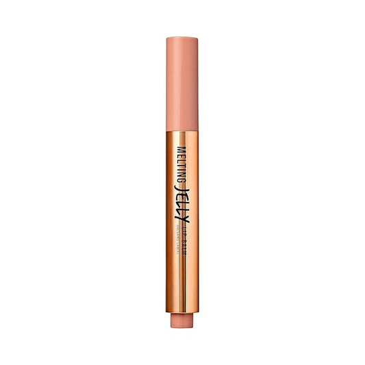 KISS NEW YORK Professional Melting Jelly Lip Balm, High Shine & Moisturizing Lip Stick, Long Lasting, Plumping Effect Look, Non-Sticky & Not Cakey, Easy Application & Natural Coverage (Caramel)