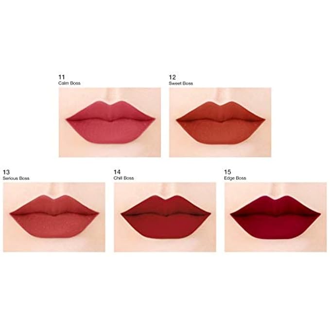 BBIA Last Velvet Lip Tint - Soft & Creamy Matte Finish Lip Stain, Blur Effect with Velvety Texture, Long-Lasting, High Pigment, Lightweight, Non-Drying, Korean Lip Makeup (11 CALM BOSS)