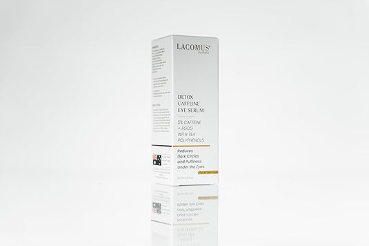 Advance Caffeine 5% + EGCG Serum for Brighter Eyes - Powerful Eye Contour Serum for Reduces Puffiness, Dark Circles, and Pigmentation - Hydrating and Smoothing Formula - LACOMUS Australia