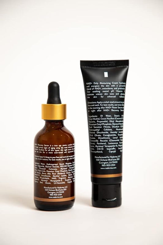 Naderma Recovery Set (NAD+ Daily Moisturizing Cream and NAD+ Recovery Serum)