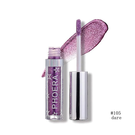 Glitter Eyeshadow,Makeup For Eyes Liquid Shimmer Sparkle Glow Light Colors Pencil Stick Shiny Long Lasting Waterproof Shining Eye Shadow Sets Metallic Pigments Metals Gloss Sparkling Pen Kit (A105)