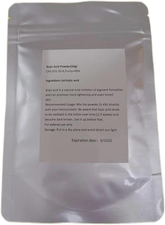 kojic acid pure powder DIY Cosmetics Same Day Ship (50, Grams)