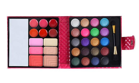 32 Colors Eyeshadow Palette Makeup Contouring Kit Combination with Lipgloss, Blusher and Concealer #1 - Perfect for Professional and Daily Use