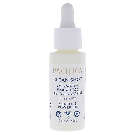 Pacifica Clean Shot Retinoid and Bakuchiol 3 Percent In Seawater Unisex 0.8 oz
