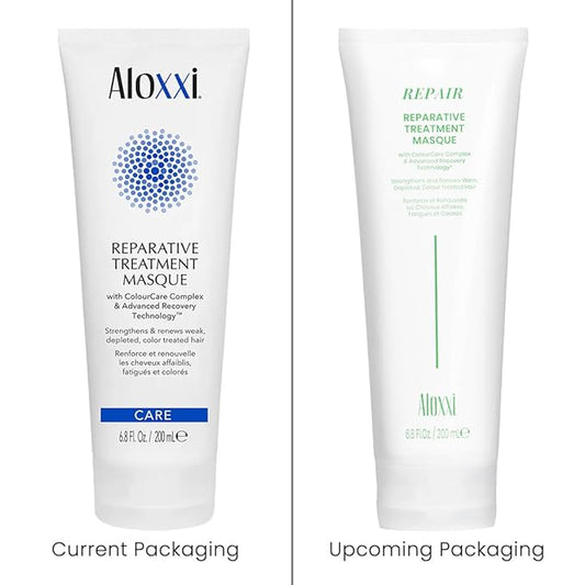 ALOXXI Repair Hair Mask for Color-Treated Hair Enriched with Keratin & Peptides, Deep Conditioning Treatment for Dull and Damaged Locks, 6.8 Fl Oz