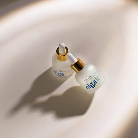 Olga Lorencin Super HA Rapid Hydration Serum - Hyaluronic Acid Face Serum for All Skin Types - Plumps Skin & Boosts Collagen - With 5 Types of Hyaluronic Acid & Chinese Silver Mushroom - 4.32 oz