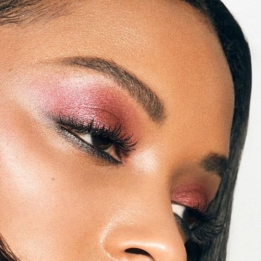 MAKE Beauty Multi-Chromatic Eye Shadow. Metal Reflecting Luminous Foil Finish Creamy, Buildable, Dimensional Long-wear, Crease-proof Powder Eyeshadow, Multichrome Shade - Rover, Magenta Pink