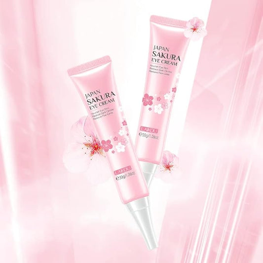 AKARY Sakura Eye Cream, Under Eye Cream to Reduce Dark Circles, Bags, Puffiness, Hydrate Undereye Area, Skincare Eye Cream with Hyaluronic Acid for All Skin Types