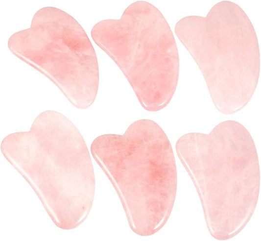 mookaitedecor Rose Quartz Roller & Gua Sha Tool for Face and Neck Massage, Facial Massager for Anti Aging