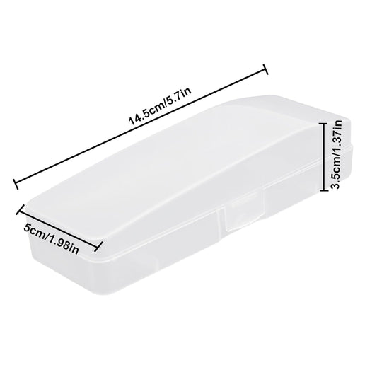 3pcs Razor Travel Case, Transparent Portable Shaver Storage Box Manual Razors Protector Cover Box Universal Safety Razor Holder Organizer for Travel or Home Storage