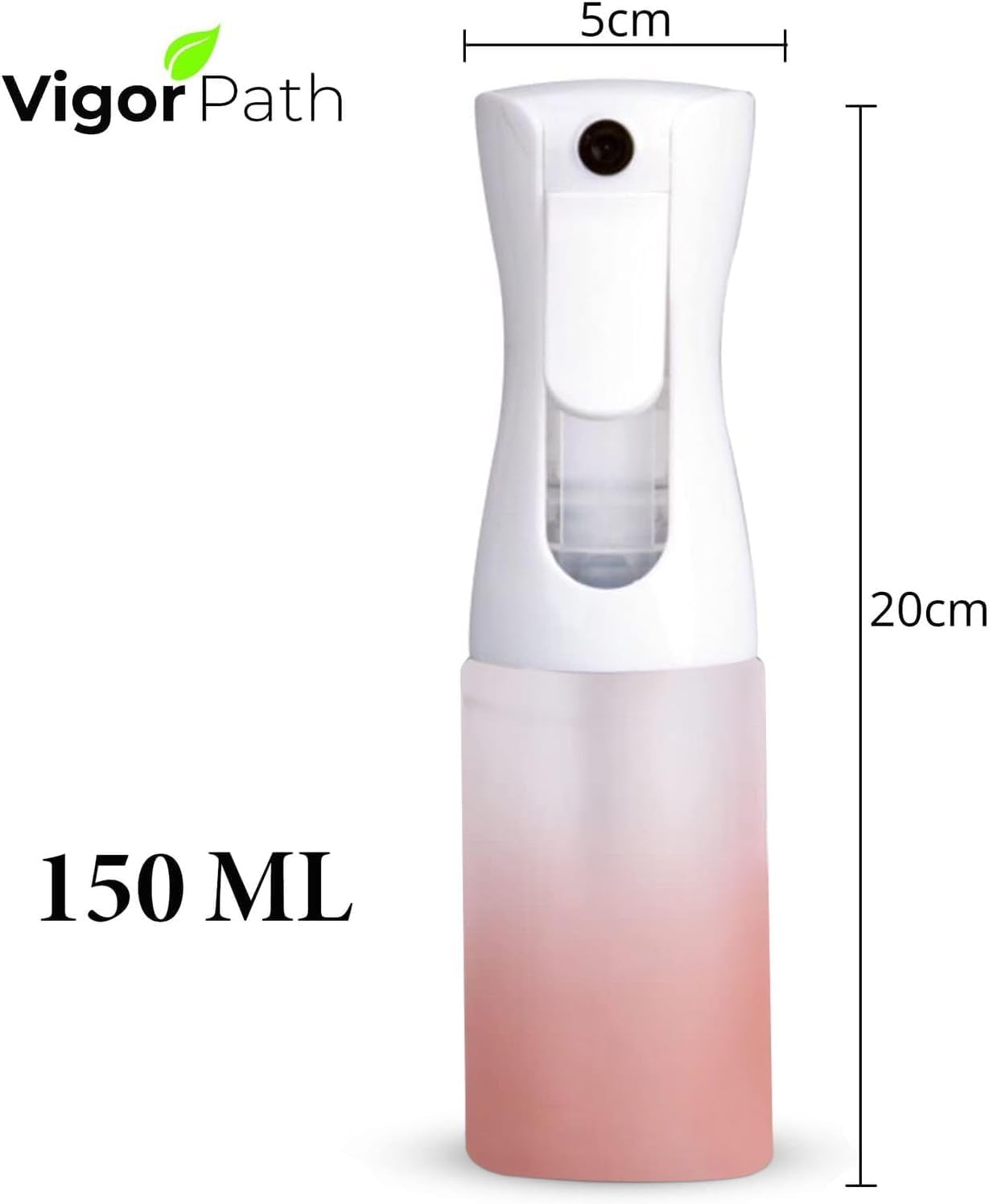 Continuous Water Mister for Hair - Continuous Spray Nano Fine Mist Sprayer - Empty Spray Bottle - Reusable Beauty Spray Bottle - Cleaning, Hairstyling & Plants - 5oz/150ml (Variety Pack)