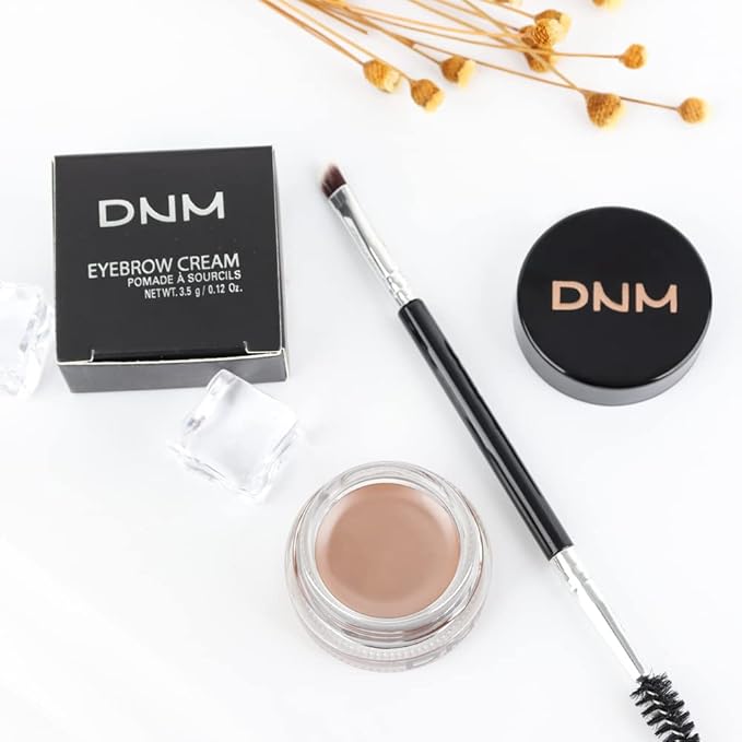 evpct Blonde Eyebrow Powder Pomade Gel Shaper Makeup Kit with Dual-ended Brush, Eyebrow Stencils Kit for Women Shaping, Eye Brow Pomade Stencil Shaper Tinting kits for Women, Long Lasting Waterproof