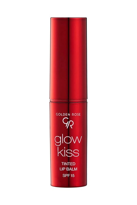Golden Rose Cosmetics Glow Kiss Tinted Lip Balm with SPF15, Vegan Formula (Cherry Juice)