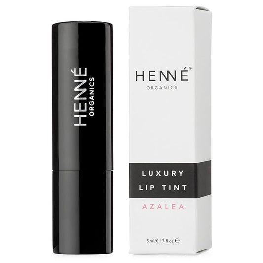 Henné Organics Luxury Lip Tint - Moisturizing, Sheer Natural Color - Azalea (Pink)