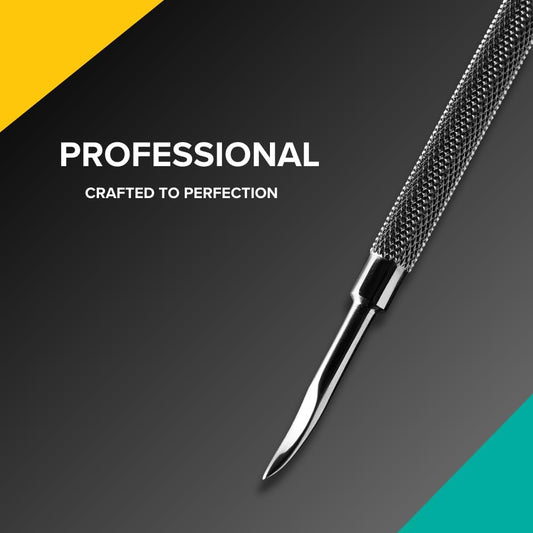 Rui Smiths Pro Cuticle Pusher with 2 Ends - Stainless Steel Manicure Tool - Style 111