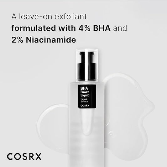 COSRX Niacinamide 2% + BHA 4% Blackhead Exfoliant Toner 3.38 fl.oz / 100ml, Korean Toner, Blackhead Remover, Pore Minimizer for Enlarged Pores, For All Skin Types, Korean Skin Care