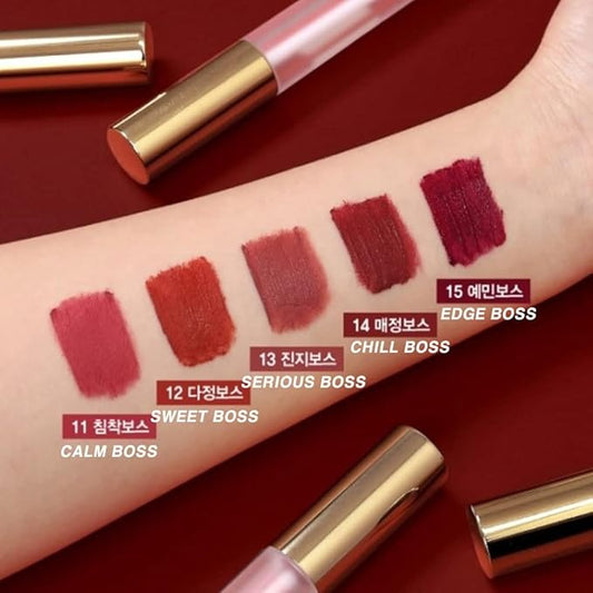 BBIA Last Velvet Tint - Soft & Creamy Matte Finish Lip Stain, Blur Effect with Velvety Texture, Long-Lasting, High Pigment, Lightweight, Non-Drying, Vegan, Korean Lip Makeup (V11 CALM BOSS)
