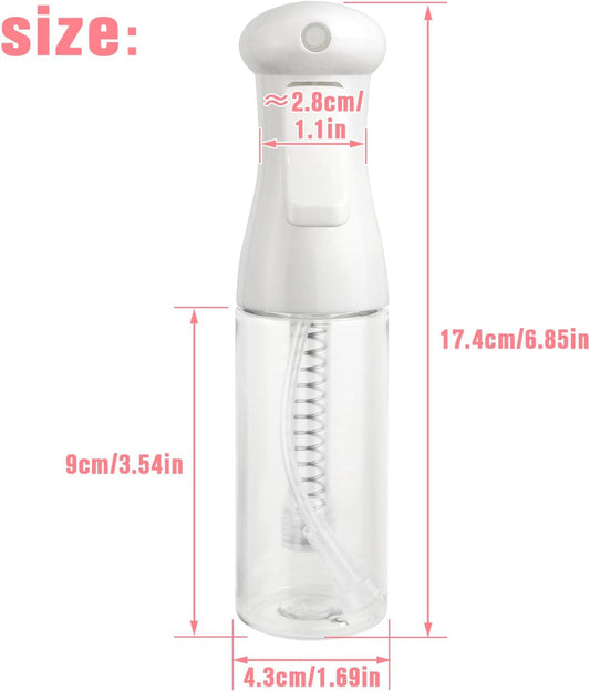 Continuous Travel Spray Bottle,Hair Small Spray Bottl e,Plants Water Spray Mist Bottle,Ultra-Fine Spray Bottle for Hair,Skincare, Plant Care, Pet Grooming, Cleaning(100 ML White)