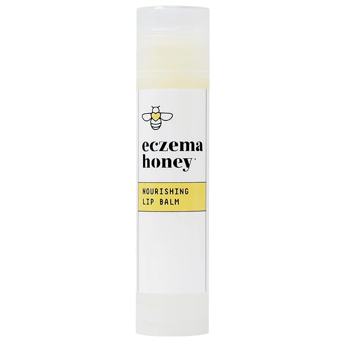 ECZEMA HONEY Nourishing Lip Balm - Organic Chapstick for Sensitive Skin - Daily Lip Moisturizer for Very Dry Lips - Mango Butter & Honey Lip Balm - Natural Lip Care Products (1 Ct)