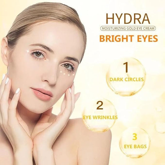 24K Gold Eye Cream For Deep Hydrating, Anti-Aging Gold Eye Cream For Dark Circles And Puffiness,Moisturizing Lightenex Gold Cream Lifting Eye SENANA (1 PACK)