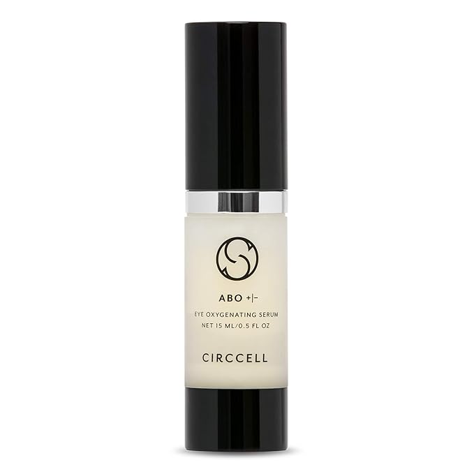 CIRCCELL ABO Eye Serum, Day & Night Oxygenating Serum, Regenerative Anti-Aging Under Eye Serum for Wrinkles, 0.5 Count