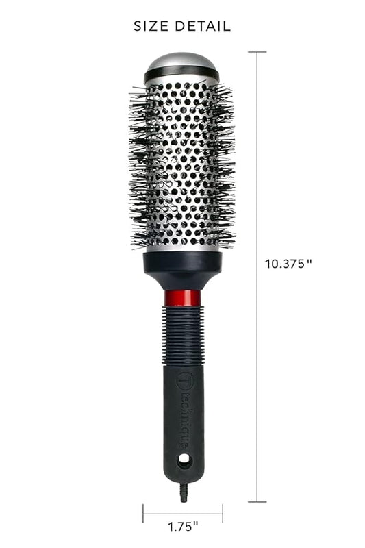 Cricket Technique Thermal Hair Brush #370 1.75” for Blow-Drying, Curling, and Styling – Heat-Retaining Barrel with Anti-Static Tourmaline Bristles, Round Thermal Brush, Ideal for All Hair Types