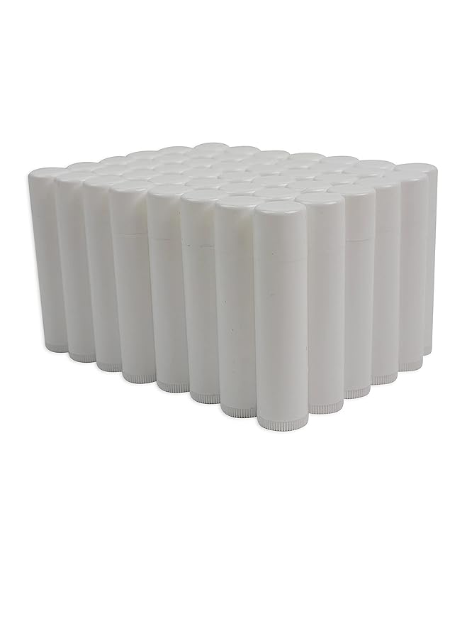 Nature's Bees - DIY Bulk Lip Balm Kit, Natural Cherry Flavor - 48 Blank Lip Balm Tubes w/ 60 Labels - Easy to Use - Customizable Templates - Beeswax, Cocoa Butter, Coconut Oil, Aloe - .15 oz (4.2g)