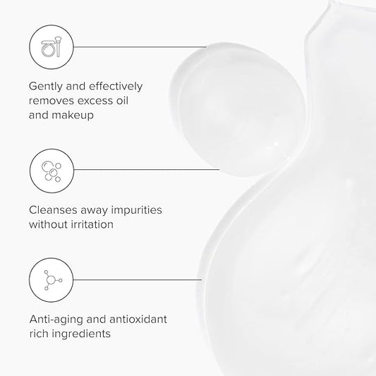 DRMTLGY Essential Facial Cleanser - Gentle Face Cleanser and Face Wash for Women and Men with Anti-Aging Peptides & Hyaluronic Acid. 6.9 fl oz, 2 Pack