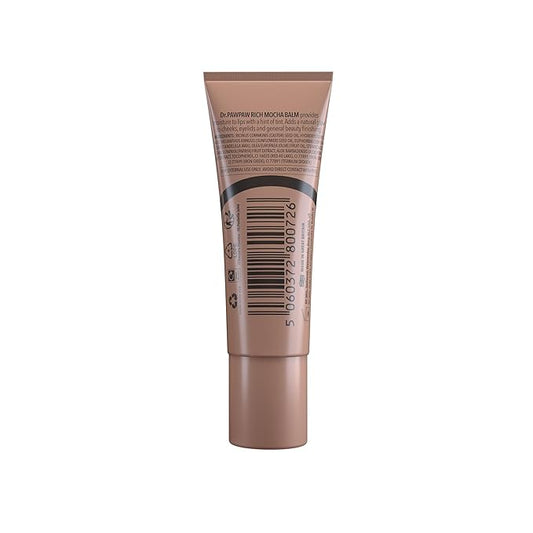 Rich Mocha Balm, Multi-Purpose Natural No Fragrance, for Hydrating Lips, Skin, Hair, Cuticles, Nails & Beauty Finishing (25 ml)