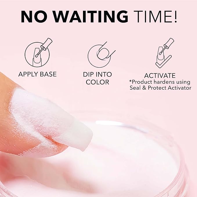 Kiara Sky Long Lasting Nail Dip Powder Pink Tones 1 oz, Razzberry Fizz