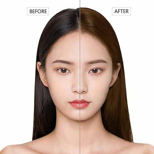 Chestnut Brown Hair Dye Shampoo 3 in 1, Long-lasting & Natual Hair Color Shampoo, Herbal Ingredients Natural Shampoo Hair Dye Effect in Minutes, Gifts for Men Women 500ml