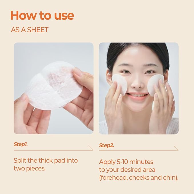 SKINFOOD Carrot Carotene Calming Water Toner Pads, Korean Skin Care Toner Pad for Face, Deep Hydrating, Soothing, After Sun Skincare for Sensitive Skin, Redness Relief, 100% Cotton, 8.81 oz (60 Pads)