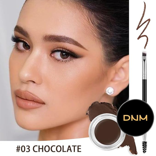 evpct Eyebrow Stencils Kit for Women Shaping, Eyebrow Shaper Makeup Kit, Eye Brow Stencil Shaper Tinting kits for Women, with Eyeliner, Eyebrows Pencil, Pomade, Brush and 10 Stencils, Kit-03 CHOCOLATE